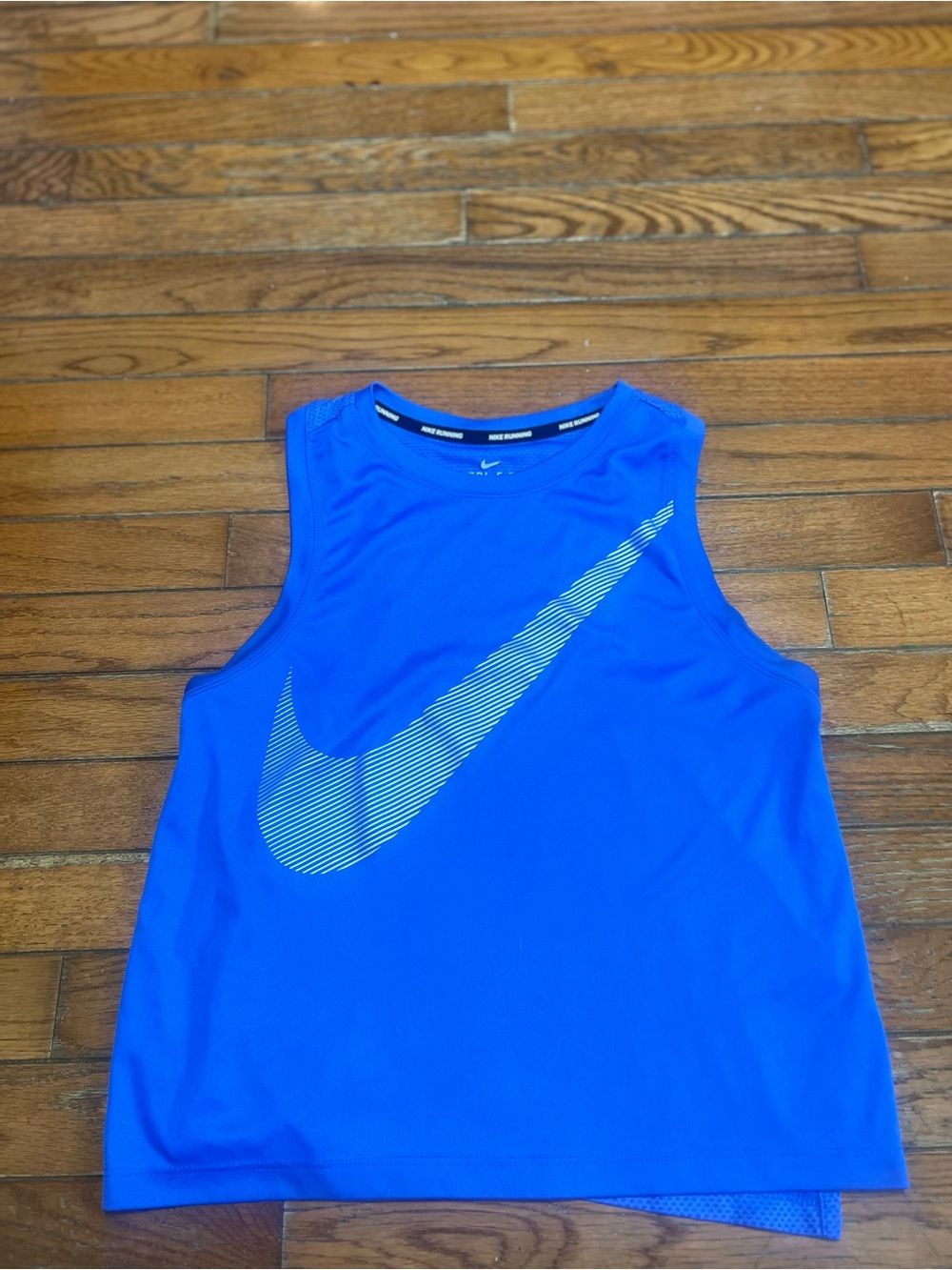 Nike Royal Blue Sleeveless Athletic Tank with White Swoosh